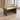 Modern Office Desk with Built-In Outlets, Cable Management & Glass Top for Home Office