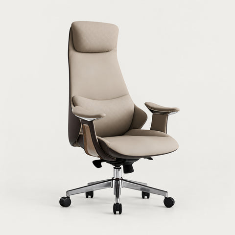 Ergonomic Office Chair with Lumbar Support & Reclining for Executive Office
