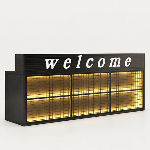 Retail Reception Desk with Solid Wood for Retail