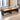 Modern Office Desk with Built-In Outlets, Cable Management & Glass Top for Home Office