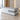 L-Shaped Reception Desk with Keyboard Tray & Lockable for Salon