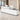 Curved Reception Desk with Keyboard Tray, File Drawers & LED Lighting for Hotel Lobby