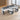 Office Workstation Desk with Privacy Panel, Cable Management & Glass Top for Home Office
