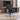 Modern Executive Desk 71-110 in Wide with Cable Management, Side Storage & Stainless Steel