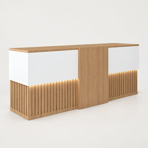 Retail Reception Desk 39-118 in Wide with Keyboard Tray for Retail