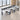 Office Workstation Desk with Privacy Panel, Cable Management & Glass Top for Home Office