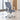 Office Workstation Desk with Modular, Built-In Outlets & LED Lighting for Home Office