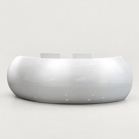 Curved Reception Desk 63-197 in Wide for Retail