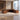 Modern Executive Desk with Solid Wood & File Drawers for Home Office