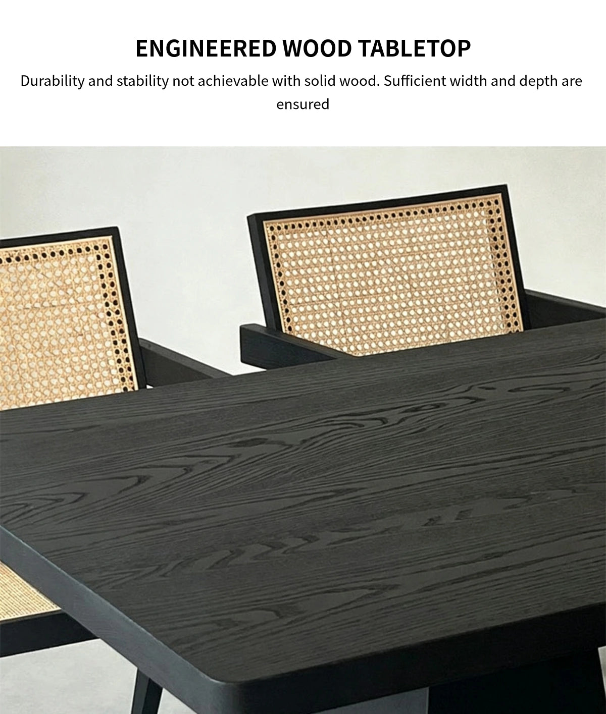 Customizable Luxury Durable Black Long Table — Detail image 2