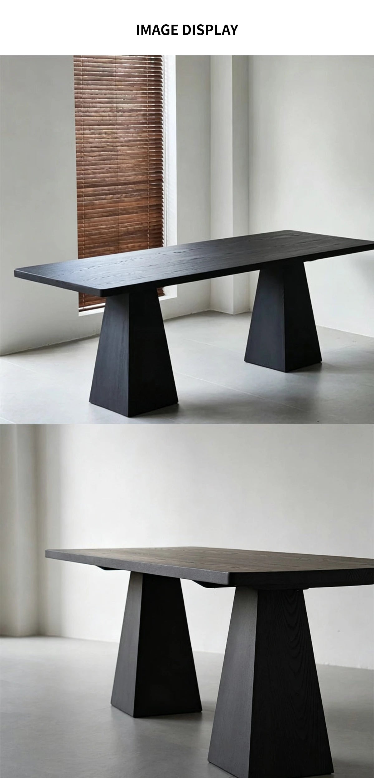 Customizable Luxury Durable Black Long Table — Detail image 6