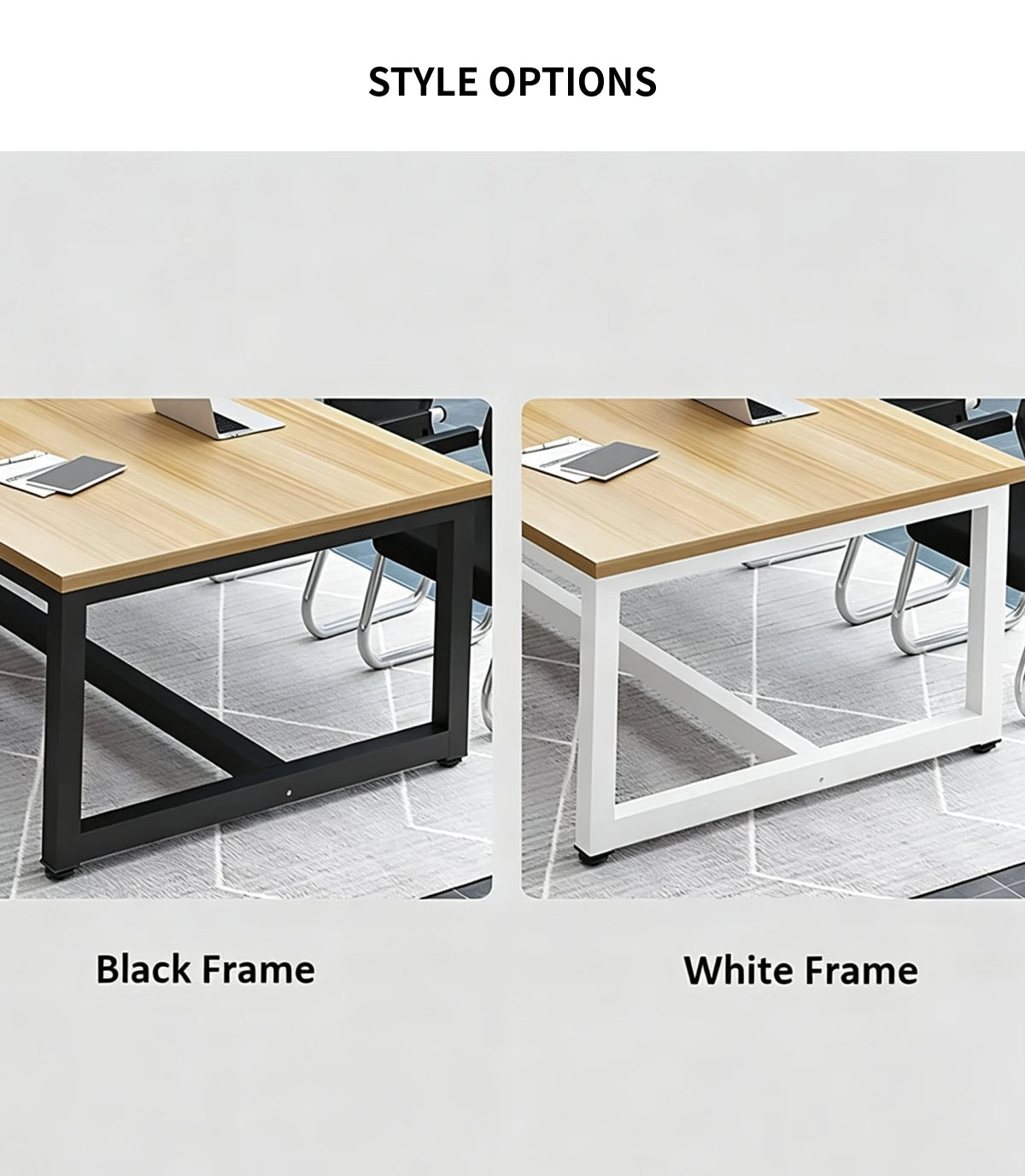 Rectangular Conference Table 47-189 in Wide (3.9-15.8 ft) with Lumbar Support — Detail image 11
