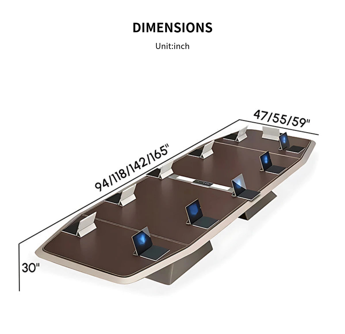 L-Shaped Conference Table with Cable Management, Breathable Mesh & Lumbar Support — Detail image 10