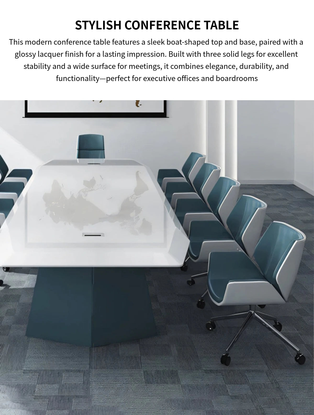 Customizable Luxury Durable Large Meeting Table — Detail image 1