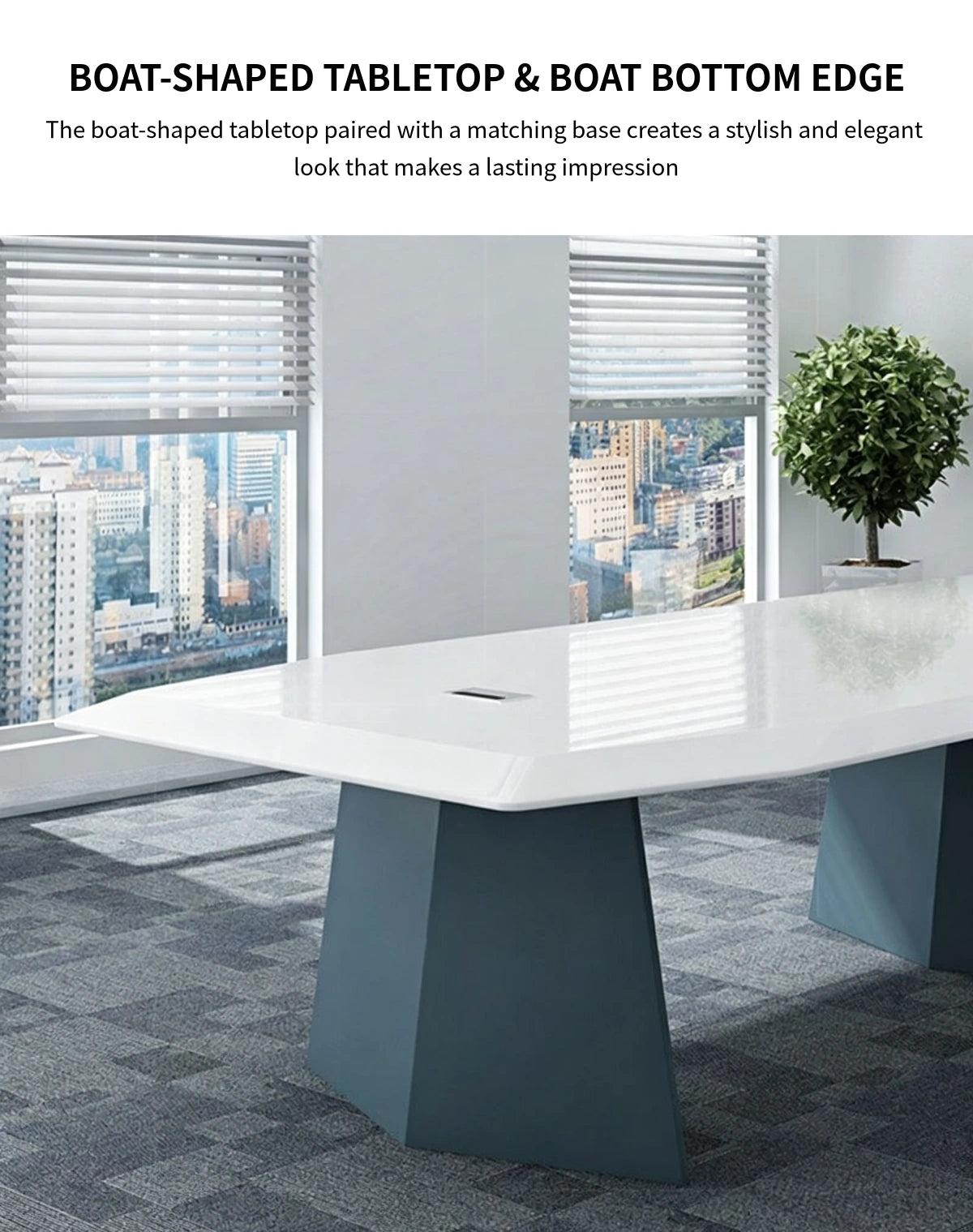Customizable Luxury Durable Large Meeting Table — Detail image 3