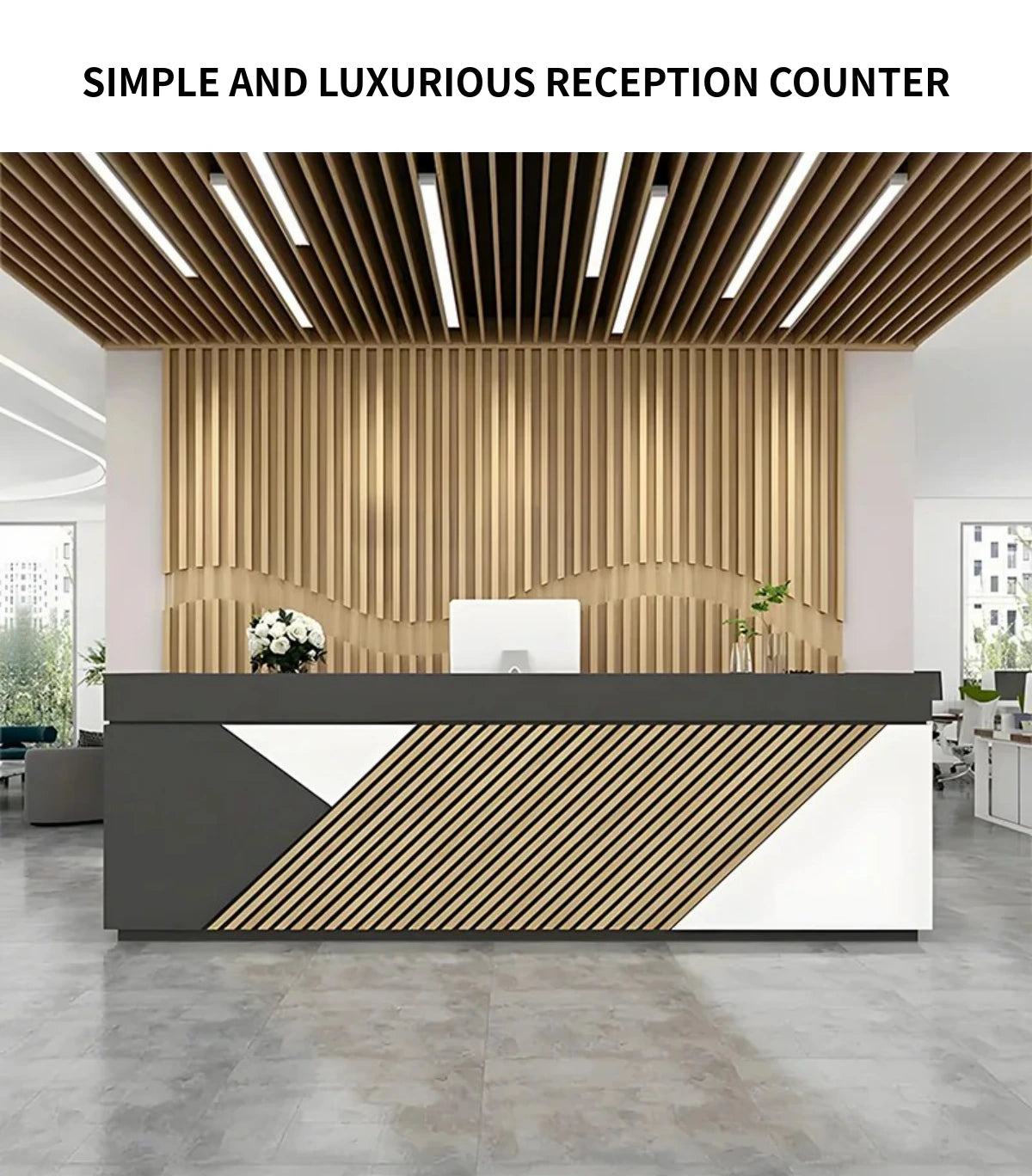 Retail Reception Desk 31-142 in Wide for Retail — Detail image 2
