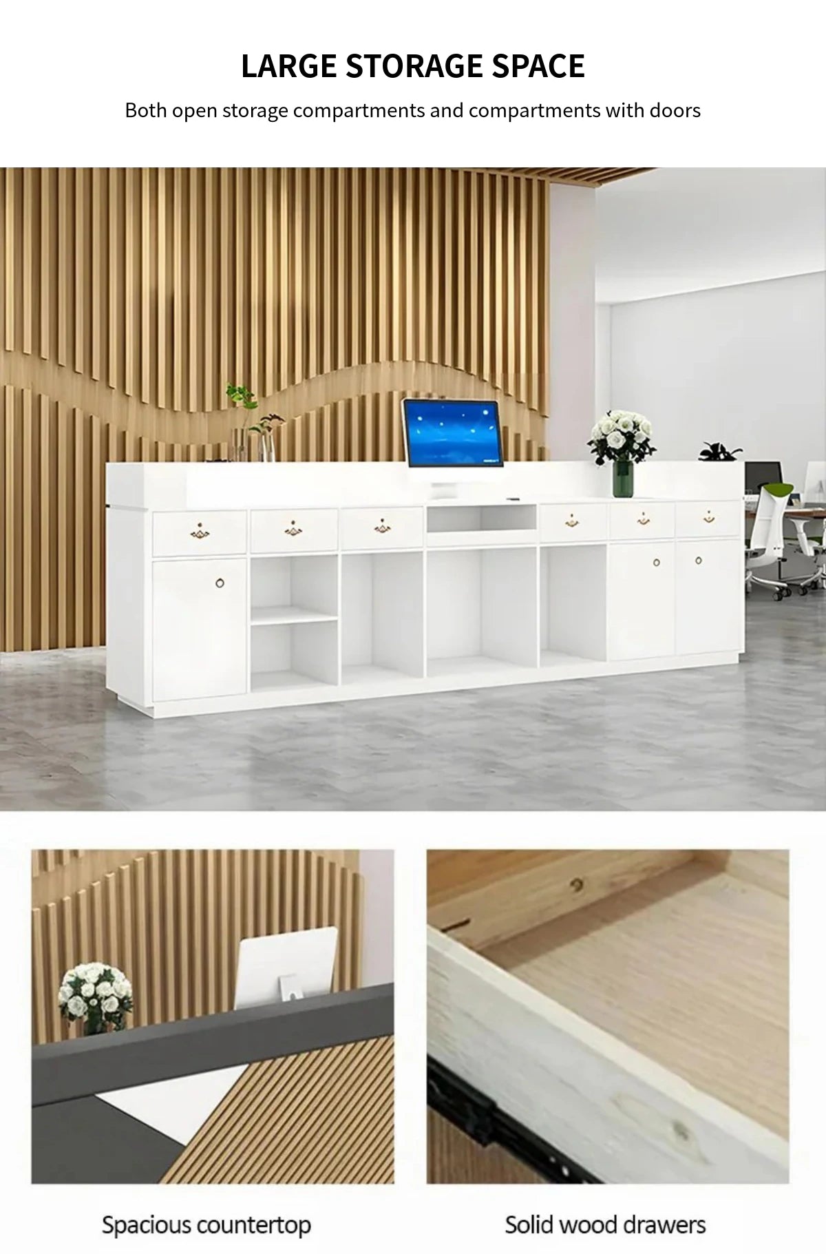 Retail Reception Desk 31-142 in Wide for Retail — Detail image 4