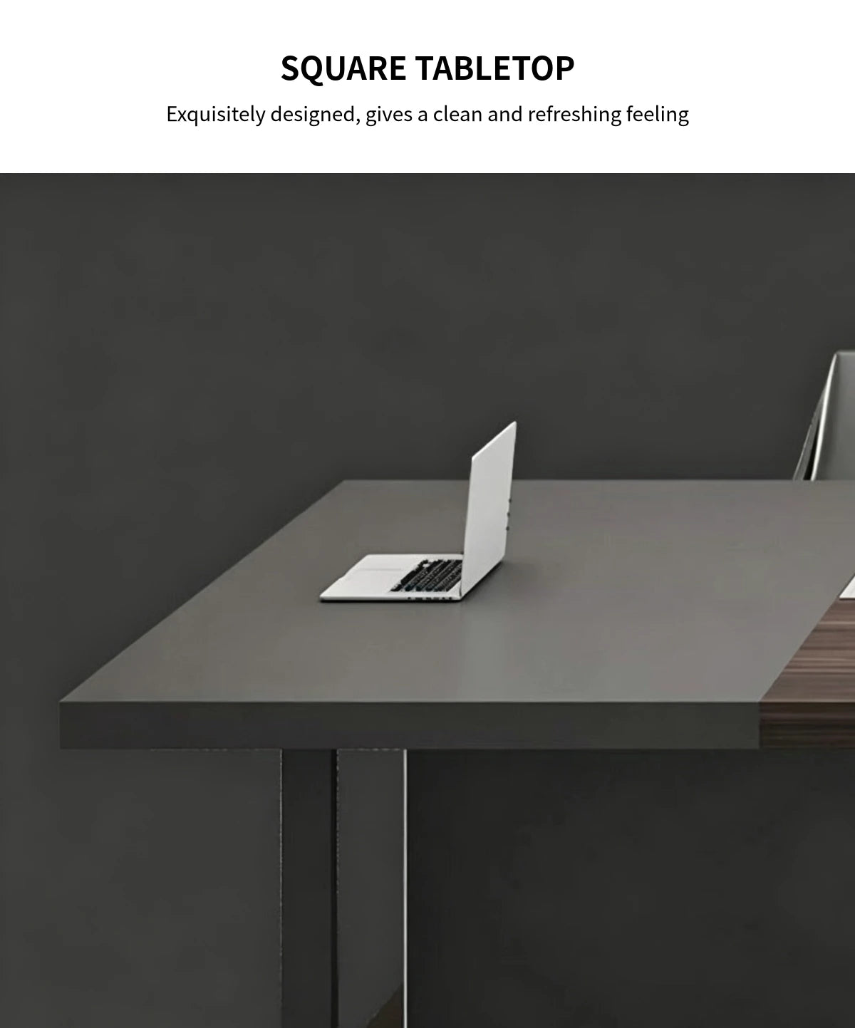 Modern Conference Table 79-236 in Wide (6.6-19.7 ft) with Cable Management — Detail image 3