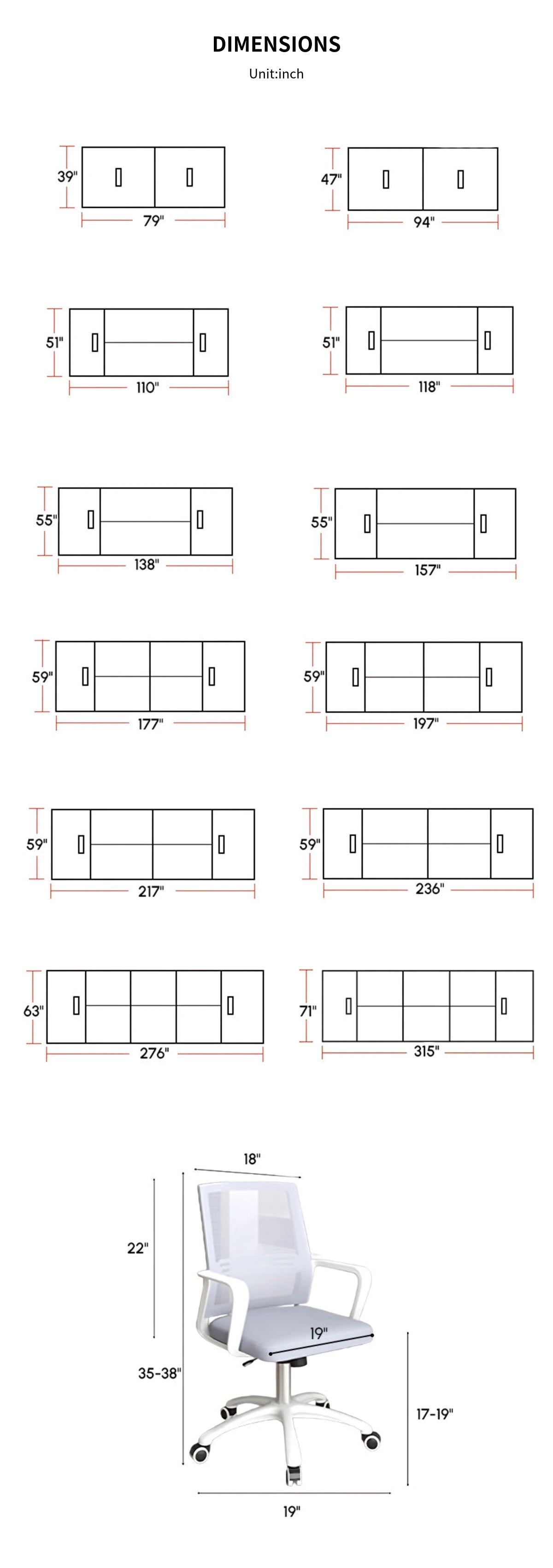 Modern Conference Table with Cable Management & Built-In Outlets for Boardroom — Detail image 10