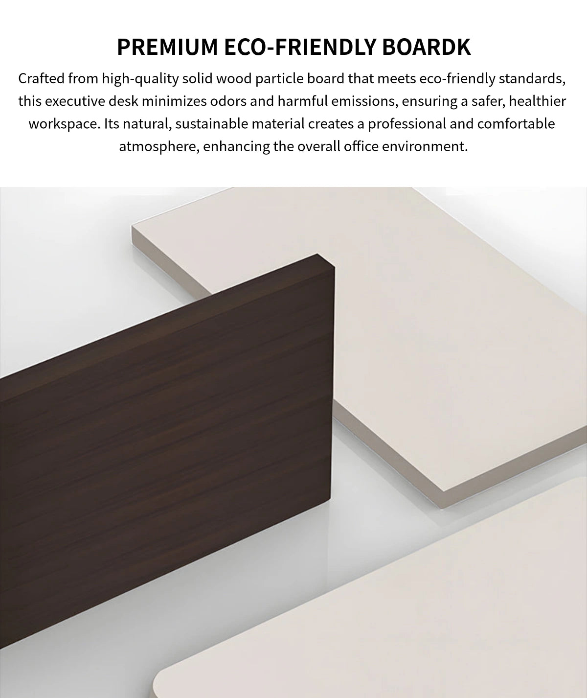 Executive Desk 71-94 in Wide with Wireless Charging, Cable Management & Side Storage — Detail image 2