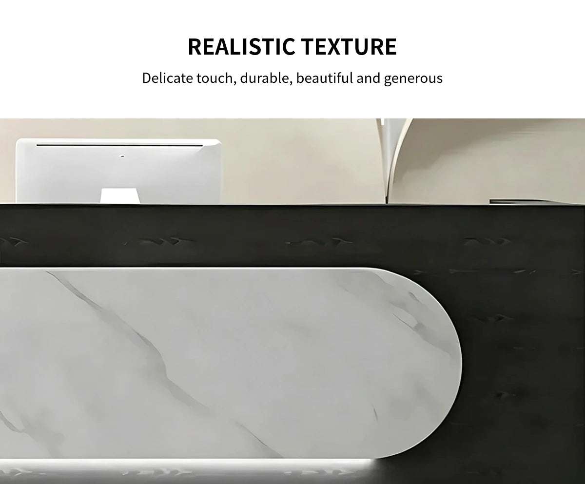 Modern Reception Desk 63-118 in Wide for Office Lobby — Detail image 2