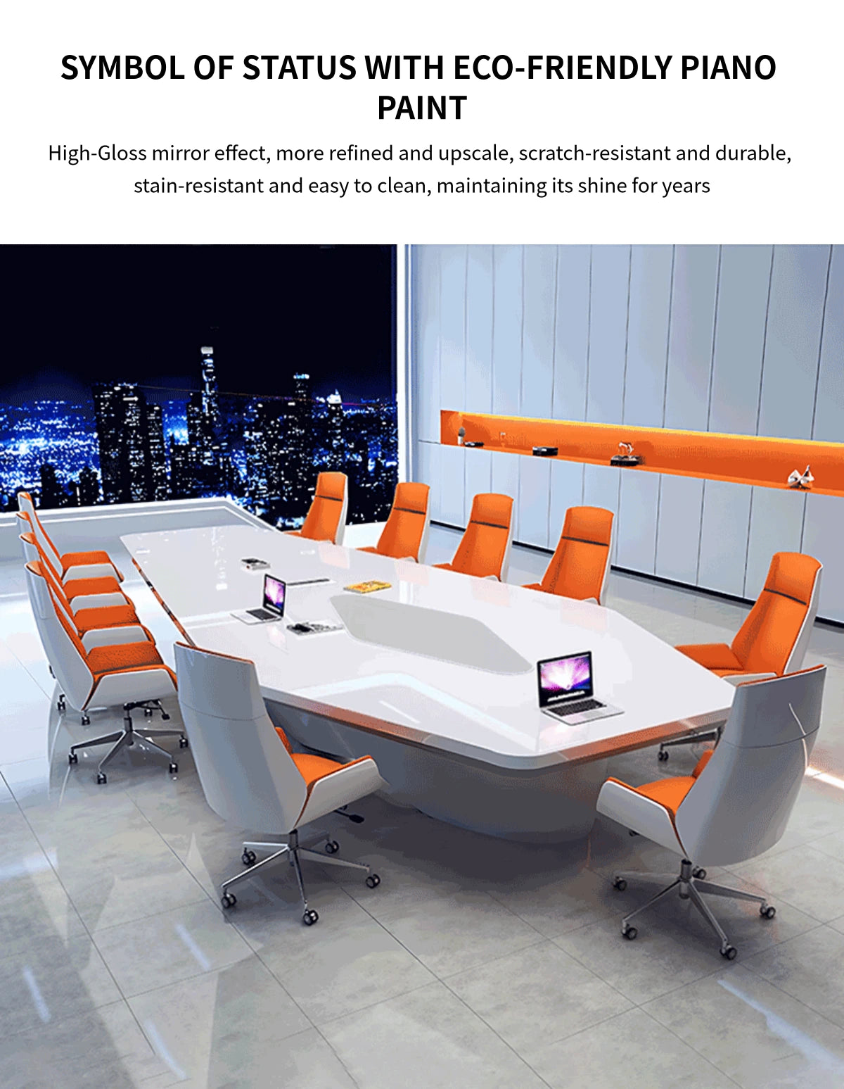 Modern Conference Table 23-236 in Wide (1.9-19.7 ft) for Meeting Room — Detail image 2