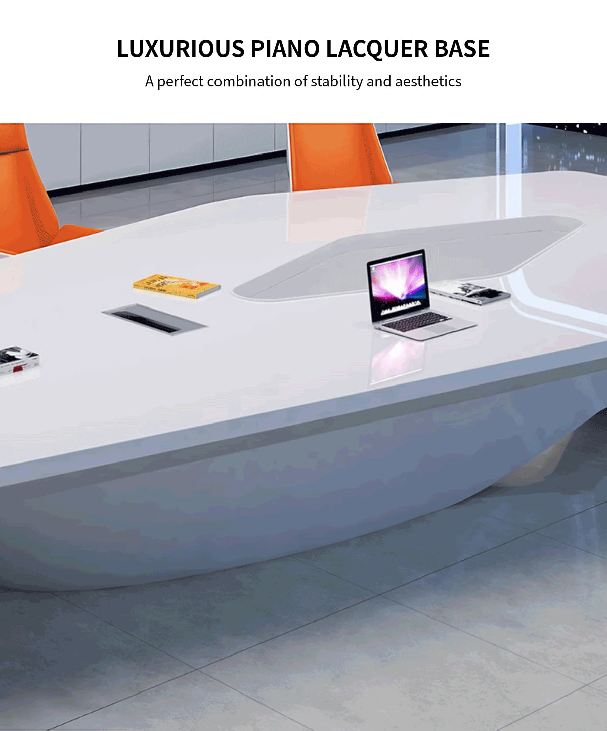 Modern Conference Table 23-236 in Wide (1.9-19.7 ft) for Meeting Room — Detail image 4