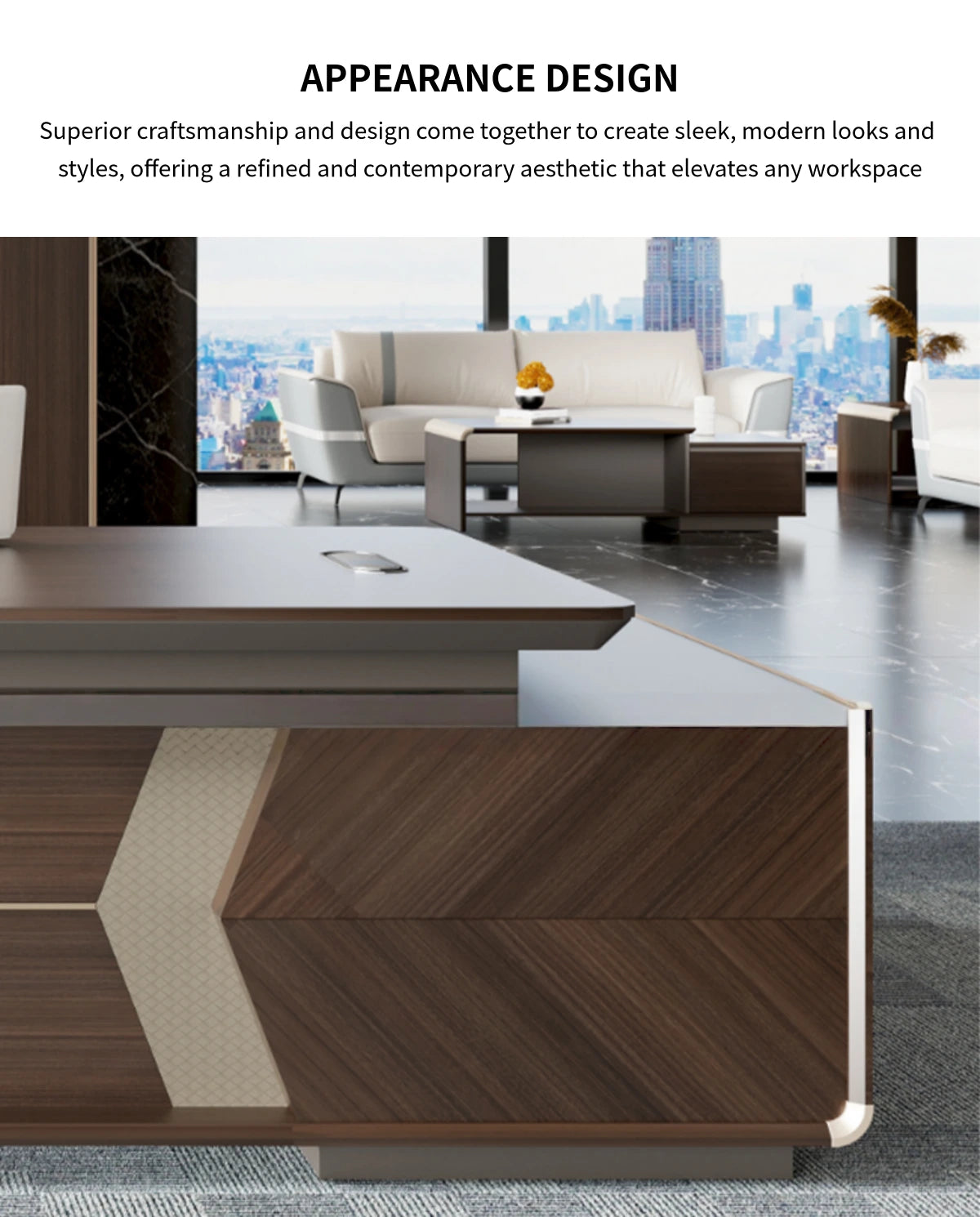 Customizable Luxury Durable Professional Executive Desk — Detail image 2