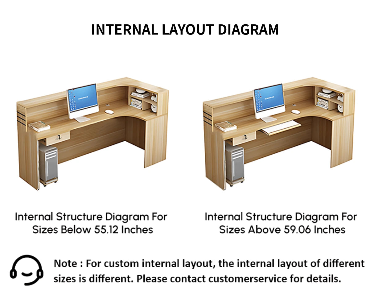 Retail Reception Desk 63-118 in Wide for Retail — Detail image 7