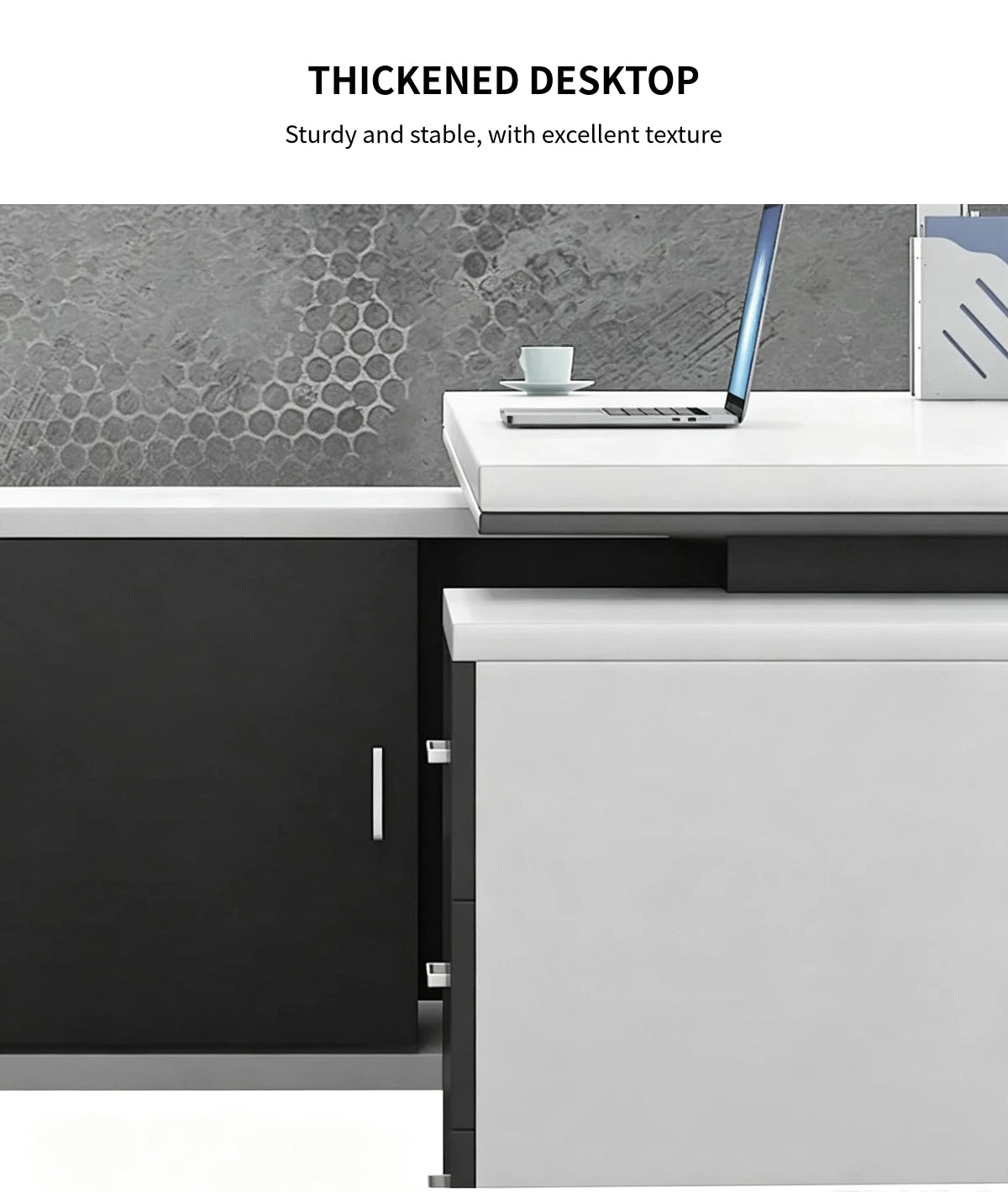 Customizable Luxury Durable Boss Desk And Chair Set — Detail image 3