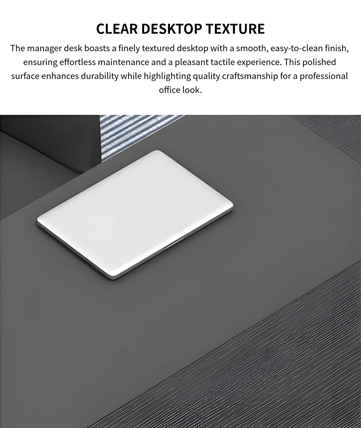 L-Shaped Executive Desk 71-126 in Wide with Side Storage for Home Offi — Detail image 3