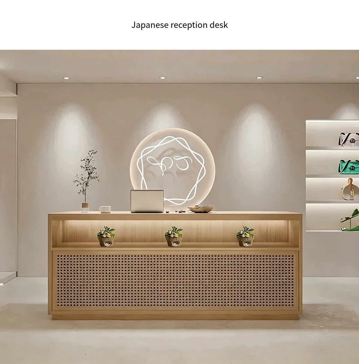 Retail Reception Desk 39-102 in Wide with Lumbar Support for Retail — Detail image 1