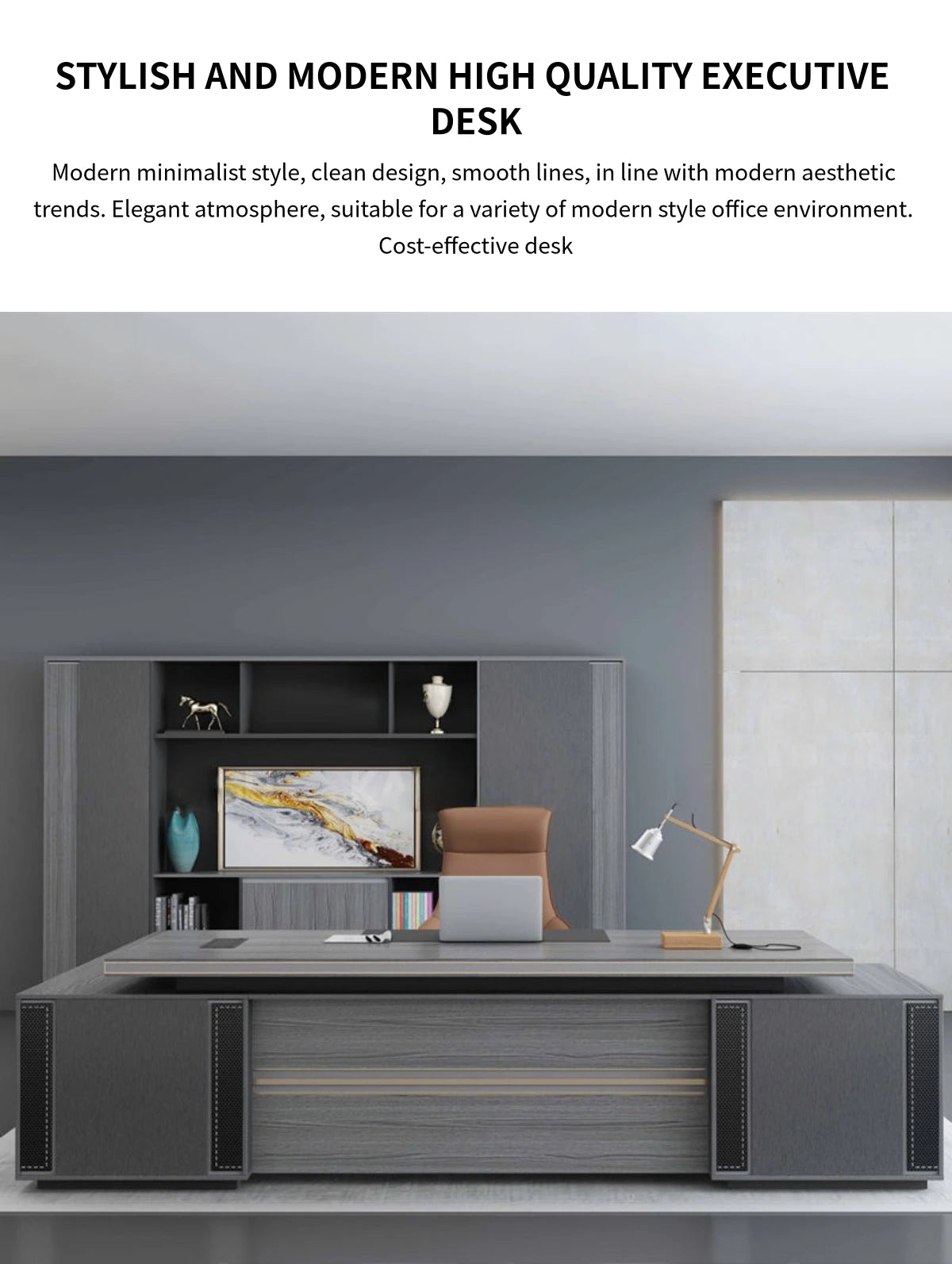 Customizable Luxury Durable Premium Executive Desk — Detail image 1