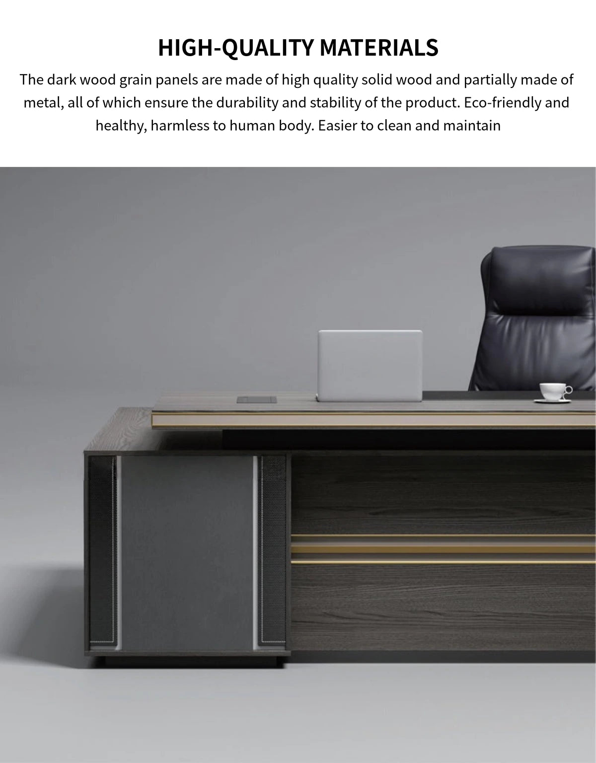 Customizable Luxury Durable Premium Executive Desk — Detail image 4