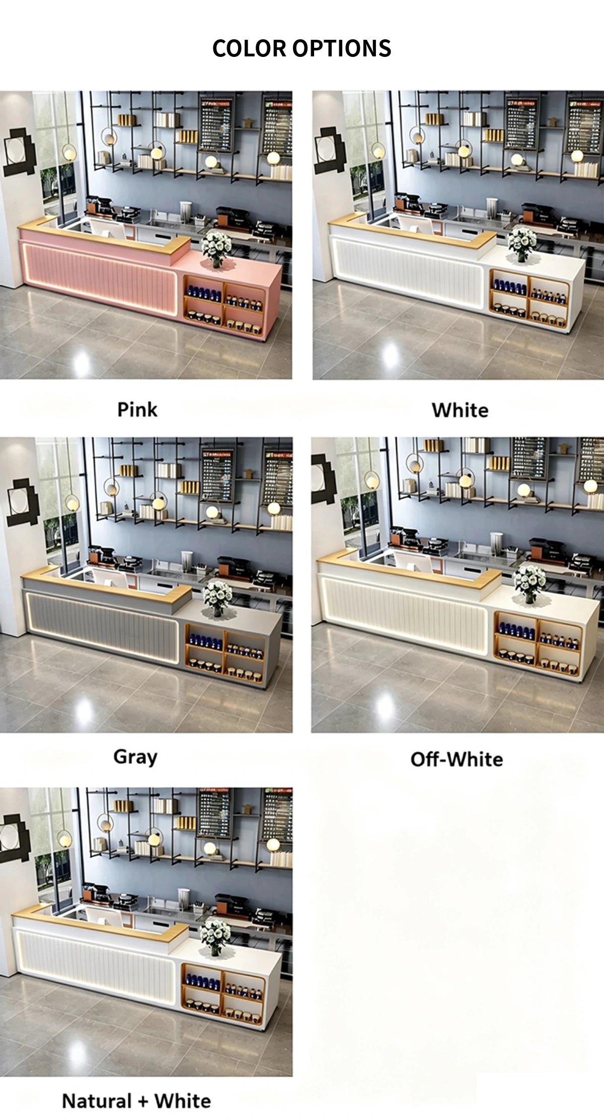 Retail Reception Desk 47-157 in Wide for Retail — Detail image 7