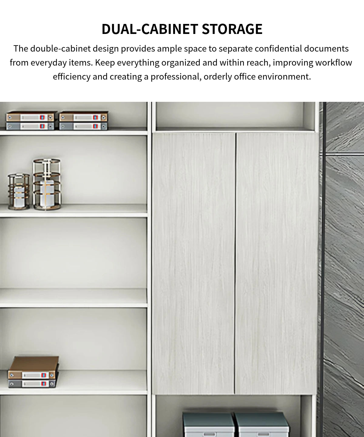 Modern Executive Desk 31-126 in Wide for Home Office — Detail image 4