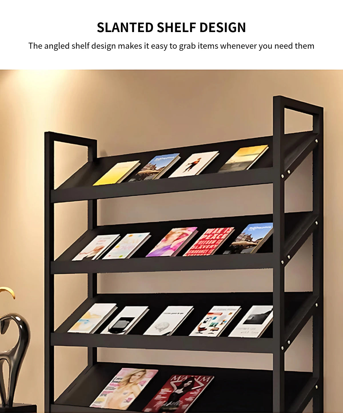 Bookcase Storage Cabinet 71 in Tall for Home Office — Detail image 6