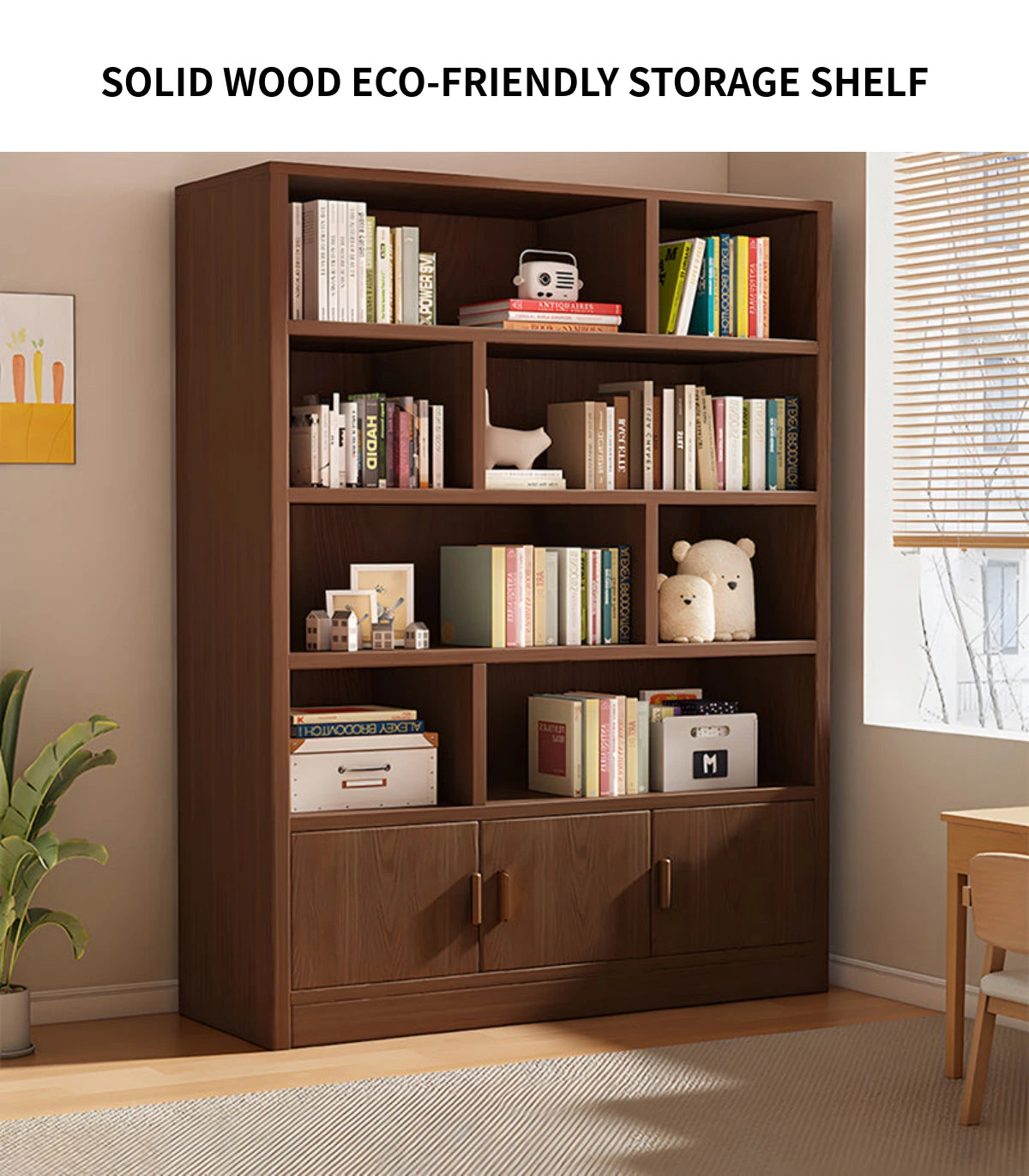 File Cabinet 71-79 in Tall with Solid Wood for Office — Detail image 1