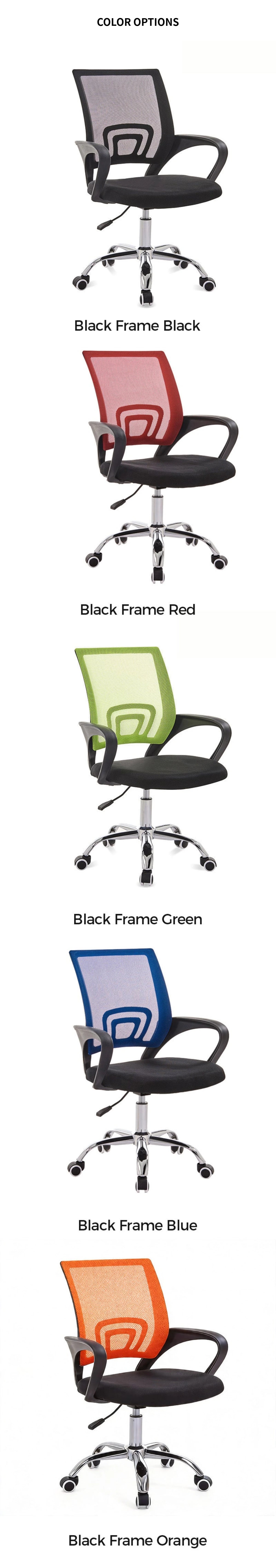 Mesh Ergonomic Office Chair with Swivel, Breathable Mesh & Lumbar Support for Home Office — Detail image 9