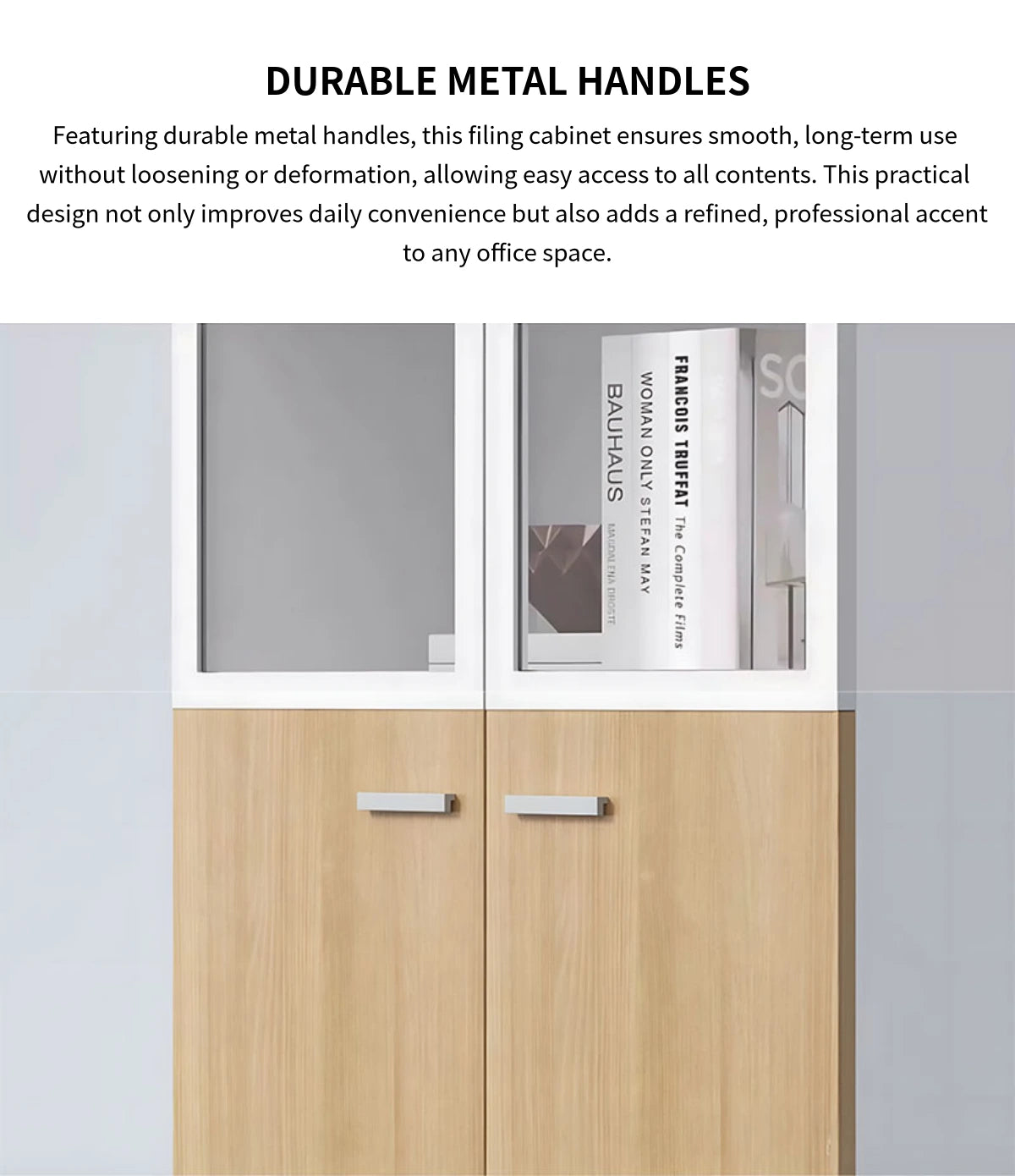 File Cabinet 79 in Tall with Solid Wood for Office — Detail image 4