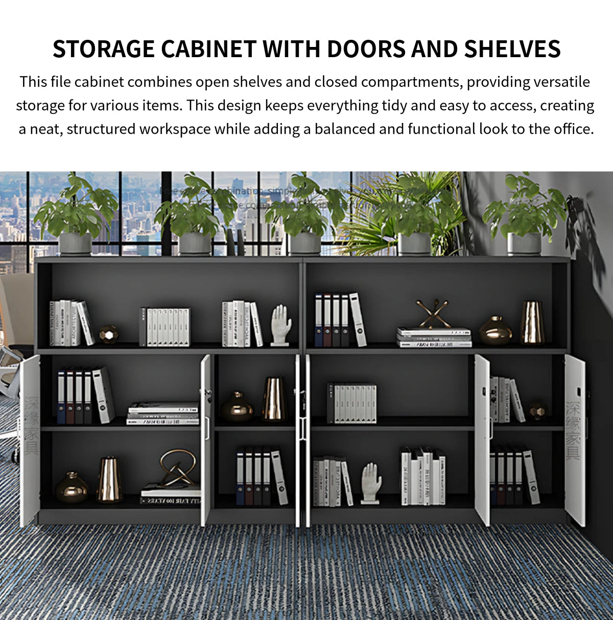 File Cabinet 47 in Tall with Lockable for Office — Detail image 6
