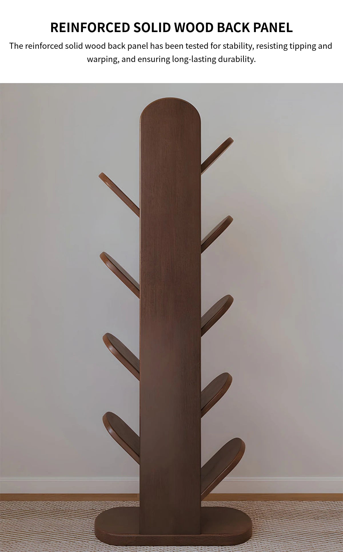 File Cabinet 35-60 in Tall with Solid Wood & Curved for Office — Detail image 9