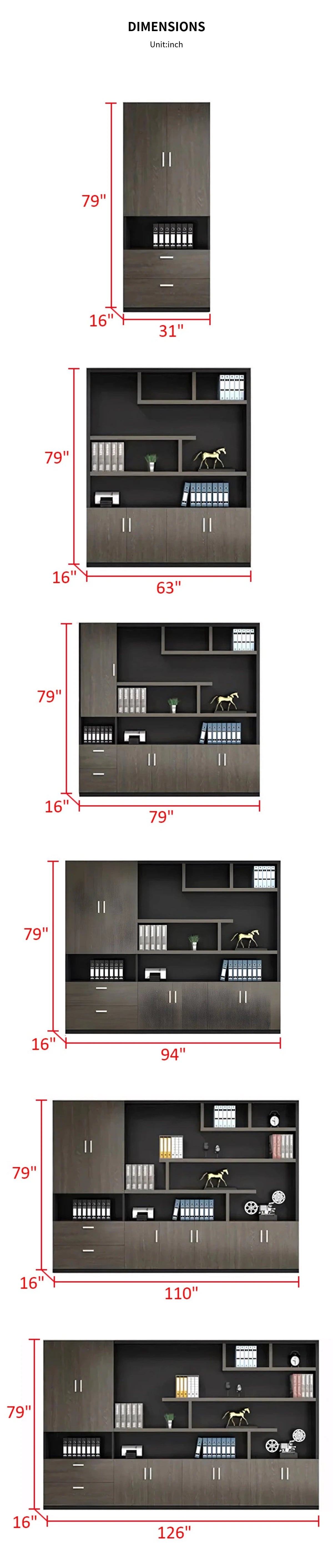 File Cabinet 79 in Tall for Office — Detail image 8