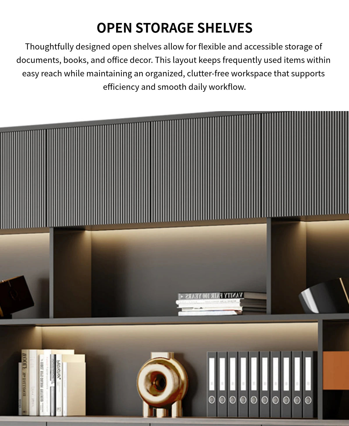 File Cabinet 79 in Tall with LED Lighting for Office — Detail image 4