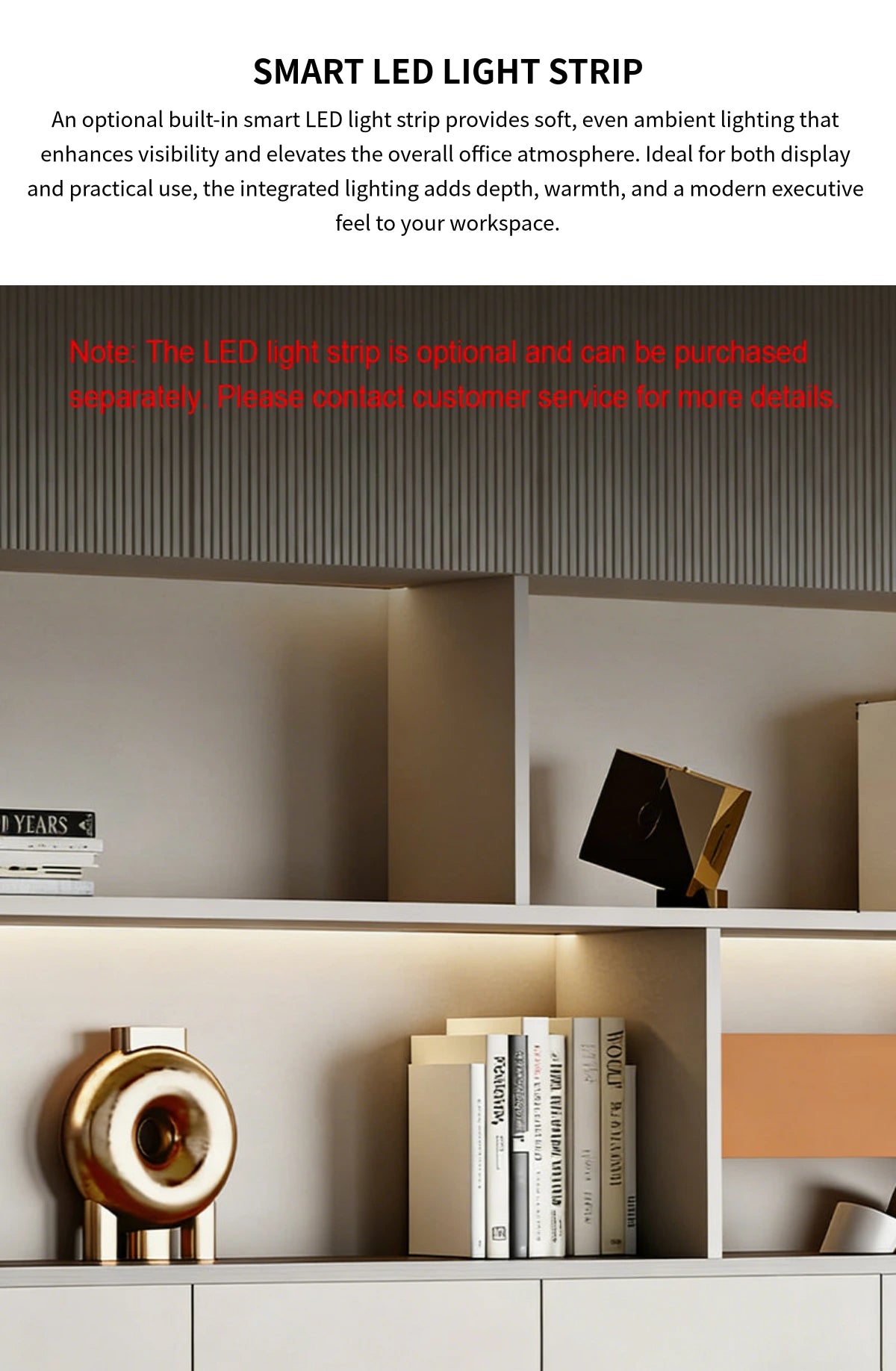 File Cabinet 79 in Tall with LED Lighting for Office — Detail image 6