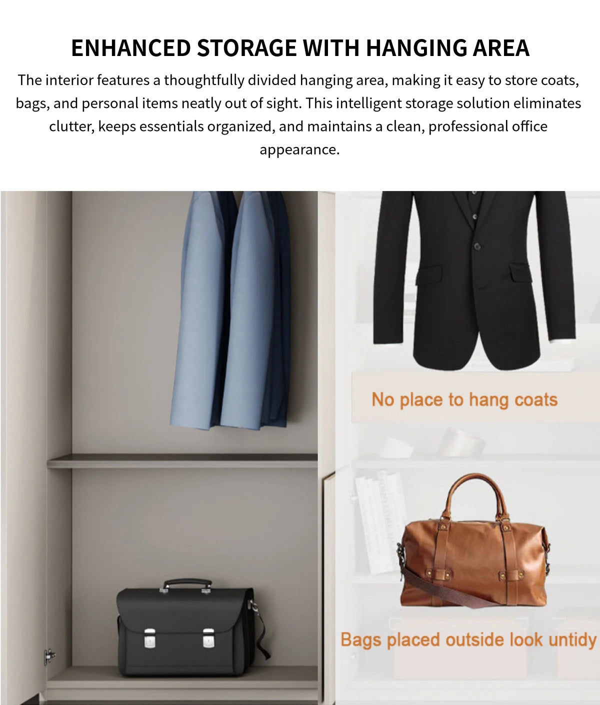File Cabinet 79 in Tall with LED Lighting for Office — Detail image 7