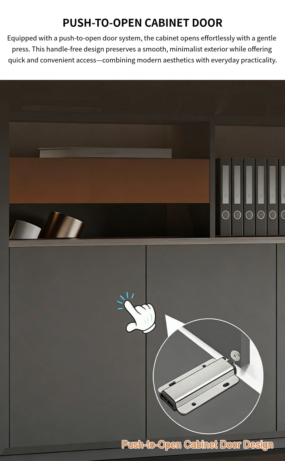 File Cabinet 79 in Tall with LED Lighting for Office — Detail image 8
