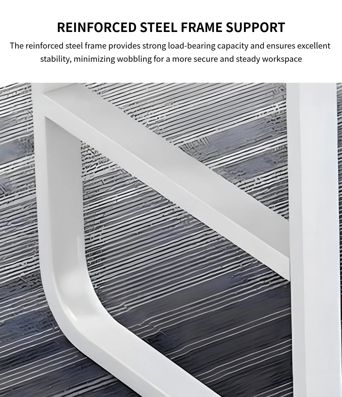 Office Workstation Desk 43-106 in Wide with Cable Management for Home Office — Detail image 5