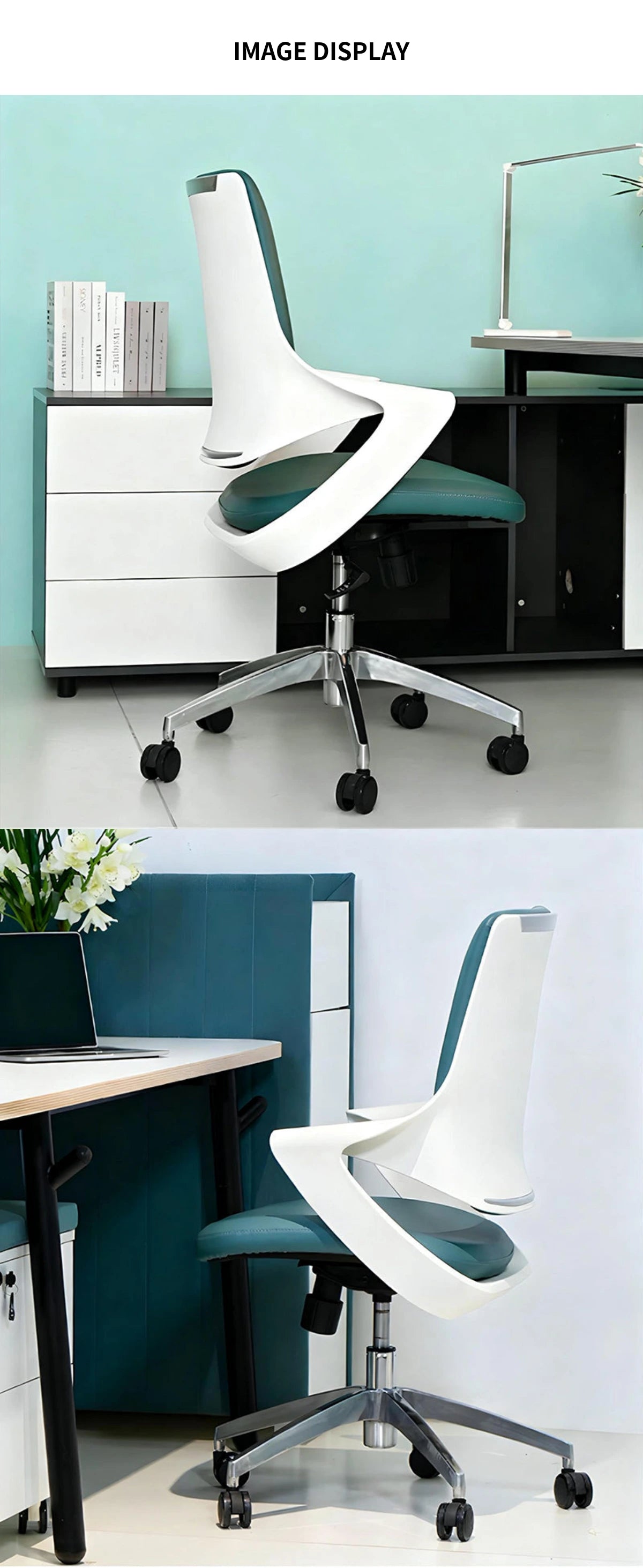 Mesh Ergonomic Office Chair 20 in Wide with Breathable Mesh, Reclining & Lumbar Support — Detail image 9