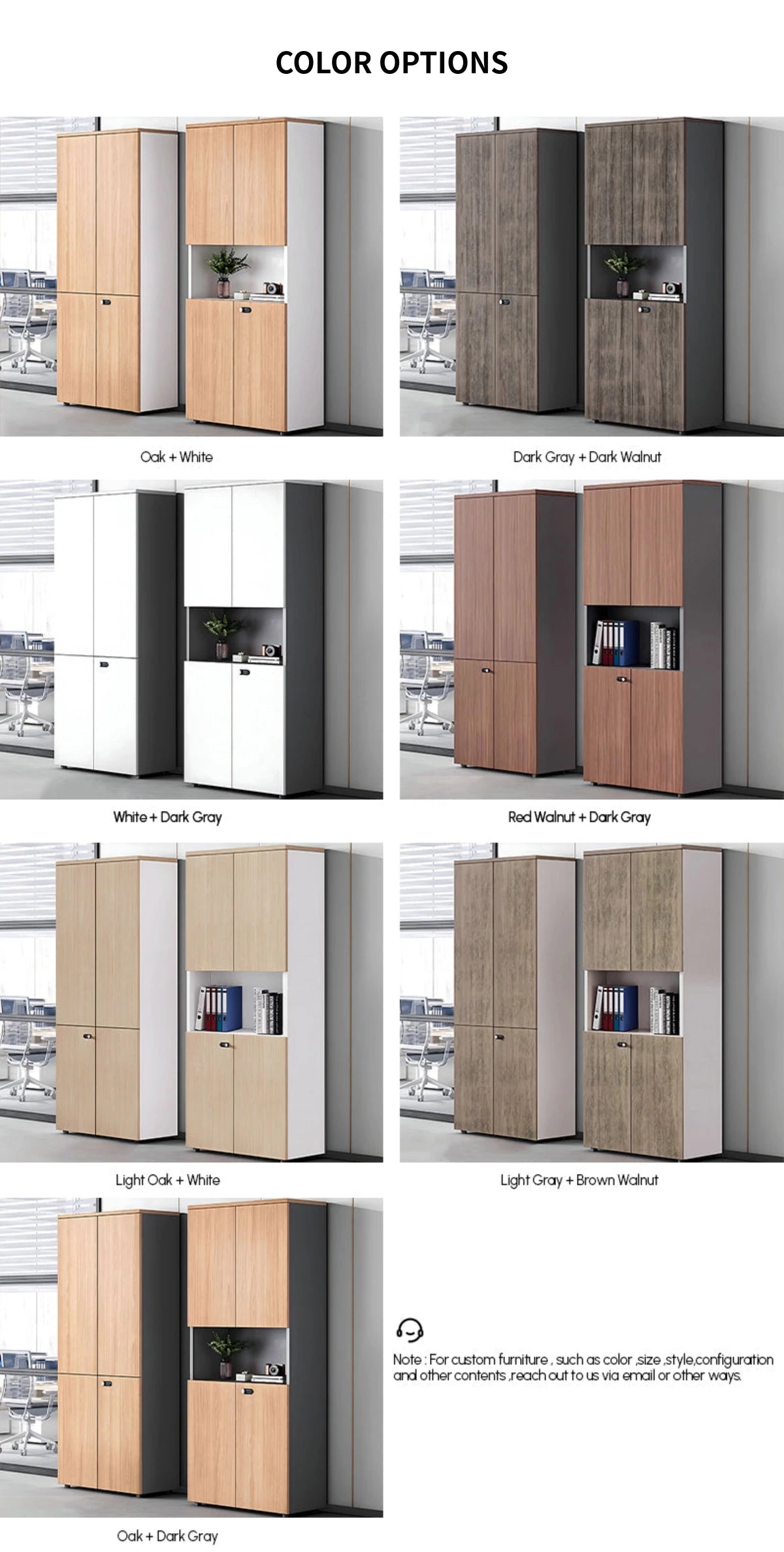 File Cabinet 79 in Tall with Lockable, Adjustable Shelves & Solid Wood for Office — Detail image 12